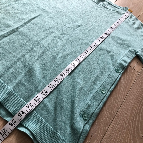 Talbots Lambswool Blend Side Button Detail Light Sweater in Light Blue Size M - Picture 11 of 11